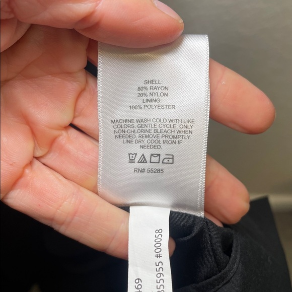 Express Elegant Black Tie-Strap Dress Size Large - Picture 7 of 8